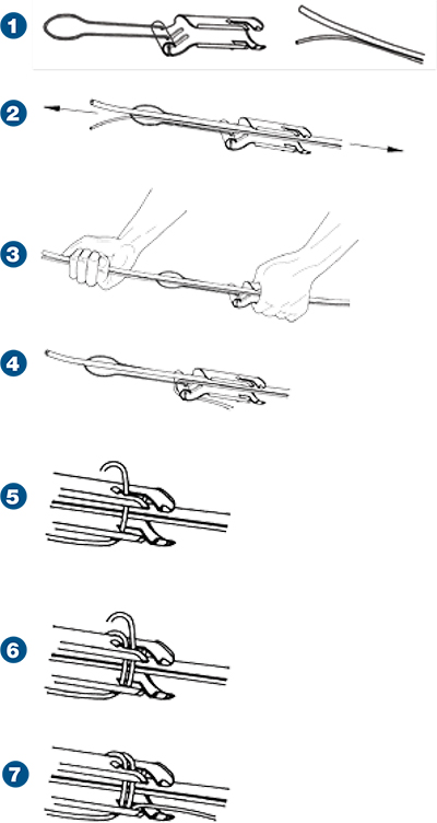 messenger drop clamp installation