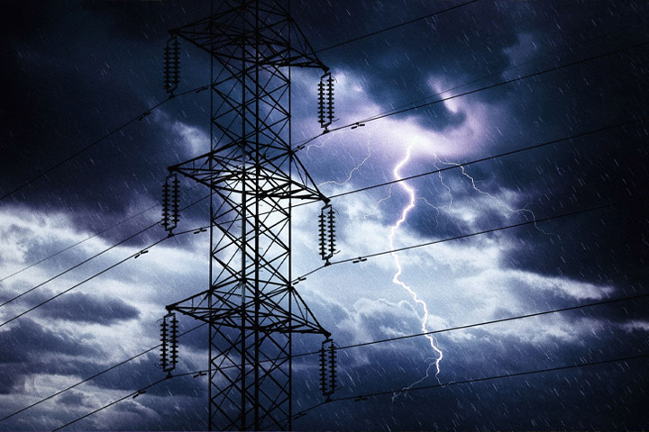 Overhead Lines During the Rainy Season-1