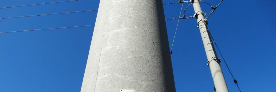 concrete utility pole