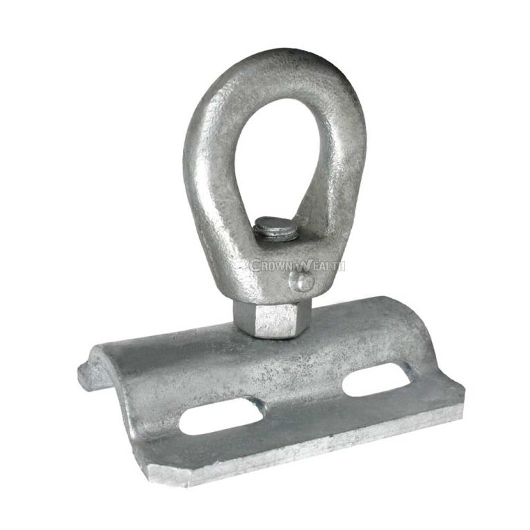 double straps pole band bracket with eye nut