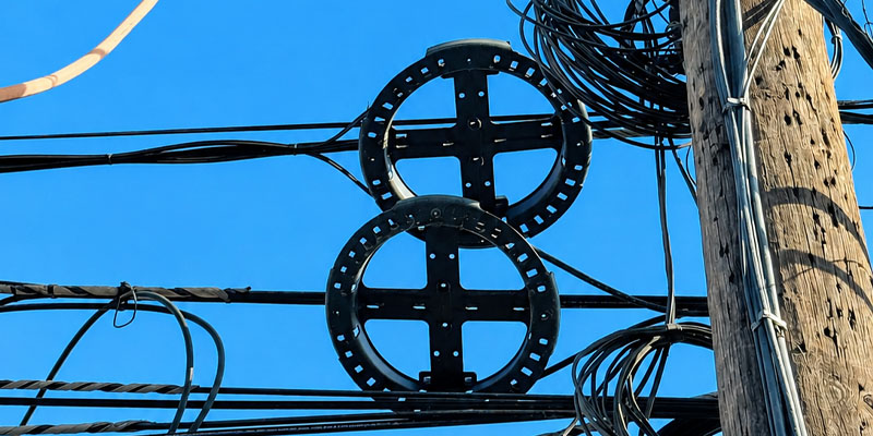 fiber optic cable slack storage
