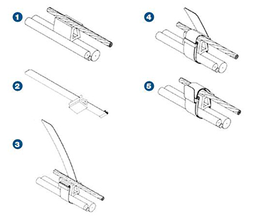 install bell cable spacers