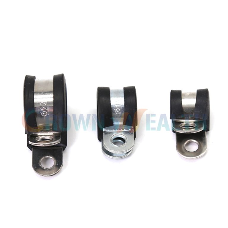 Rubber Lined Stainless Steel P Clips