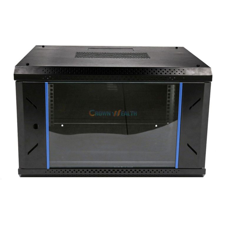 Wall Mounted Cabinets Network Rack Locking Glass Door Removable Side Panels